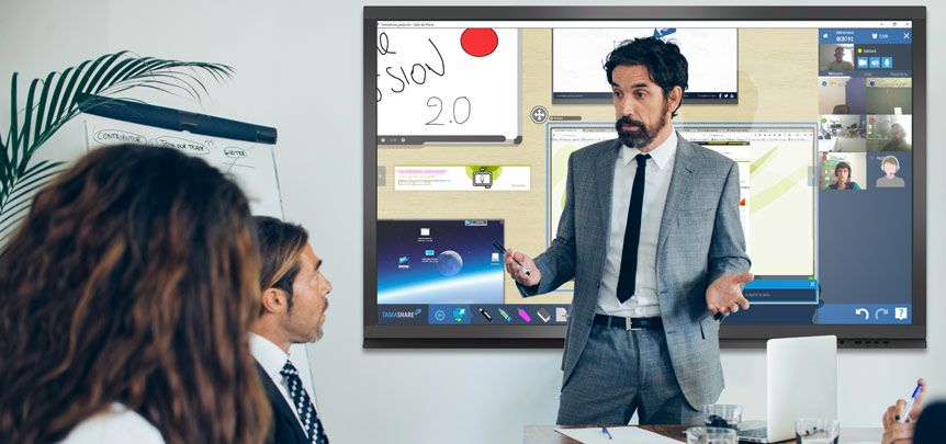 Aménager son espace de travail avec un écran interactif